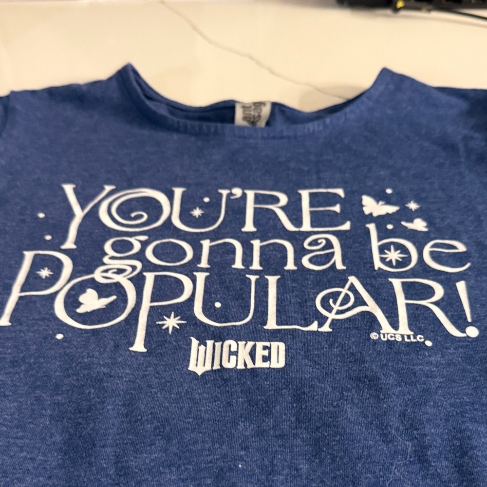 Kids' Blue Graphic Tee - "You're Gonna Be Popular"